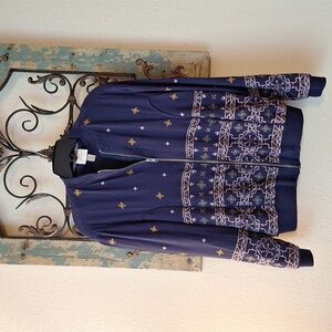 KNOX ROSE Navy Bomber Jacket. Excellent Condition Size XS